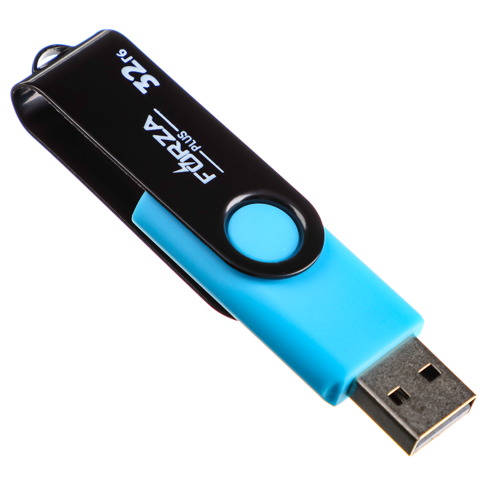 Флеш-карта USB2.0 FORZA 32Гб, 6 класс, матовое покрытие, блистер, пластик, арт.№ 405-016