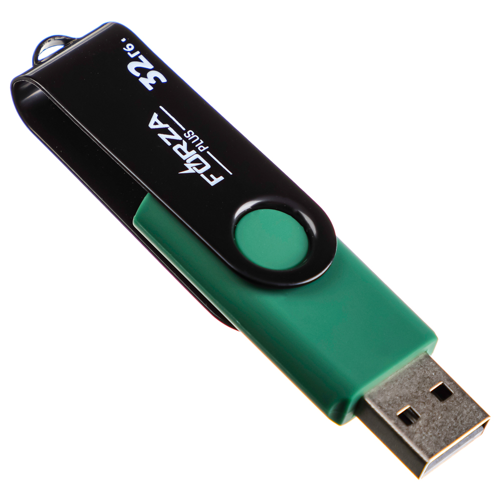 Флеш-карта USB2.0 FORZA 32Гб, 6 класс, матовое покрытие, блистер, пластик, арт.№ 405-016