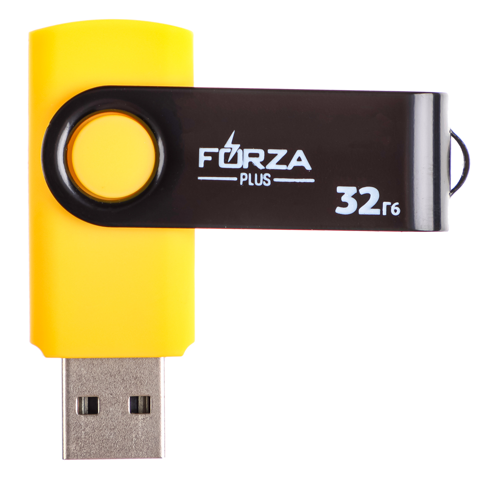 Флеш-карта USB2.0 FORZA 32Гб, 6 класс, матовое покрытие, блистер, пластик, арт.№ 405-016