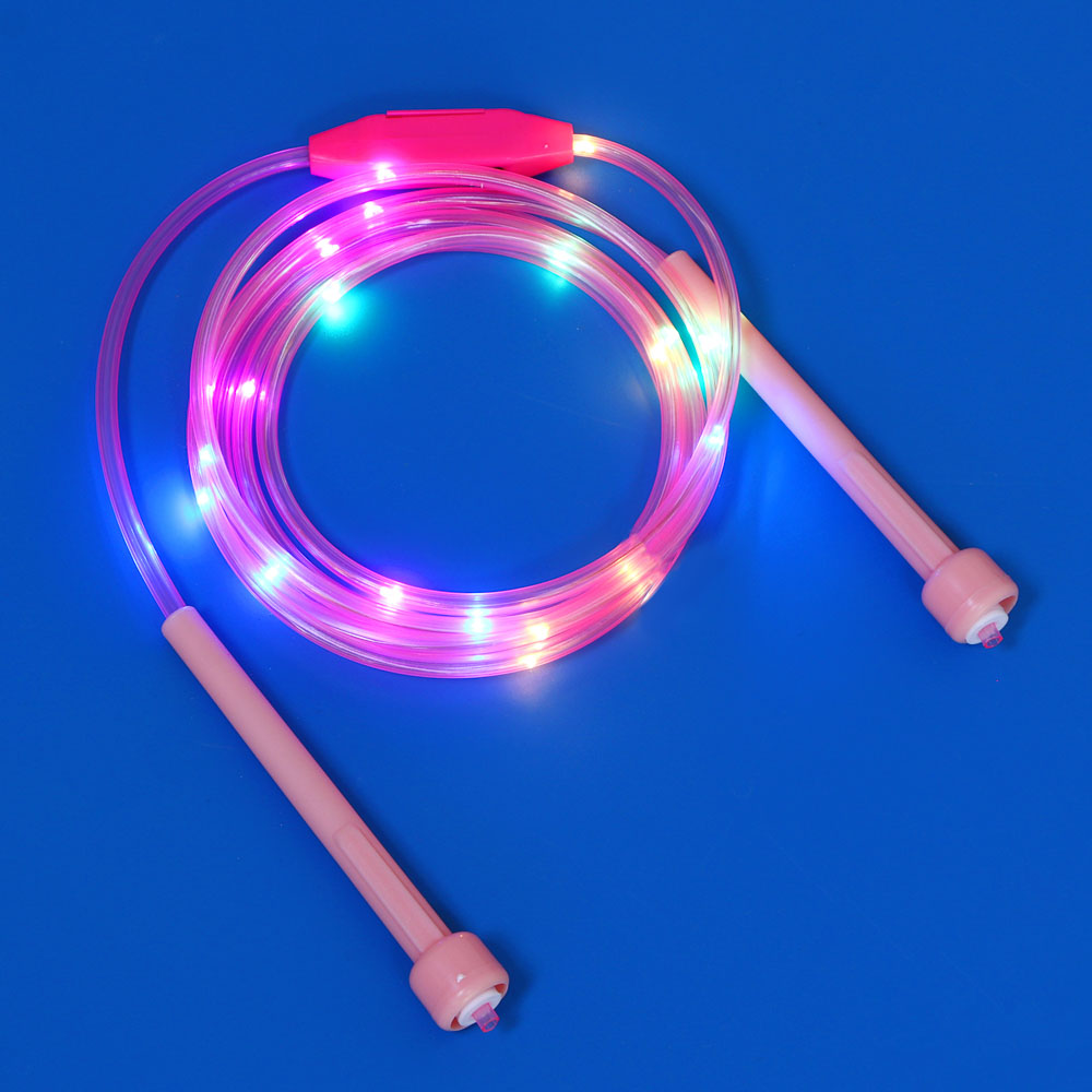 SILAPRO Скакалка светодиодная 2.8м, d=4.6мм, 3 реж., 3хLR44, PP, PVC, арт.№ 190-001