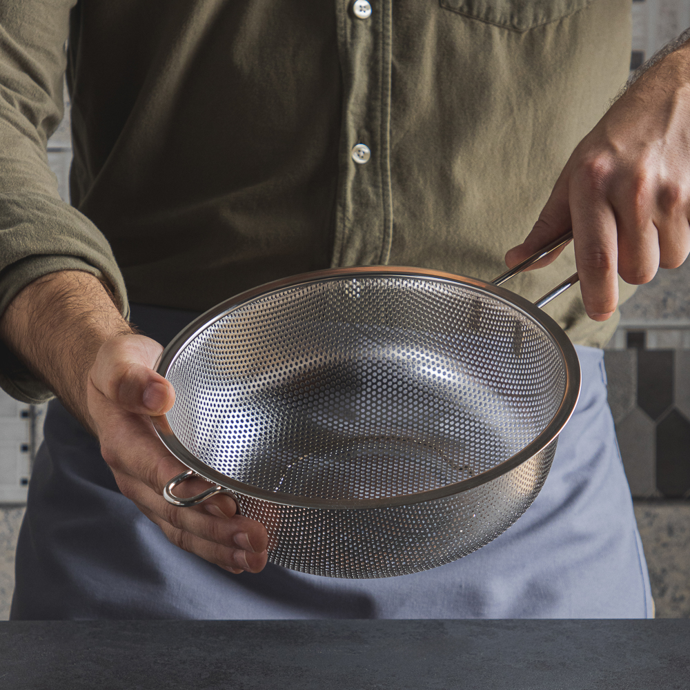 VETTA Дуршлаг с ручкой 22см, нерж.сталь, арт.№ 886-036