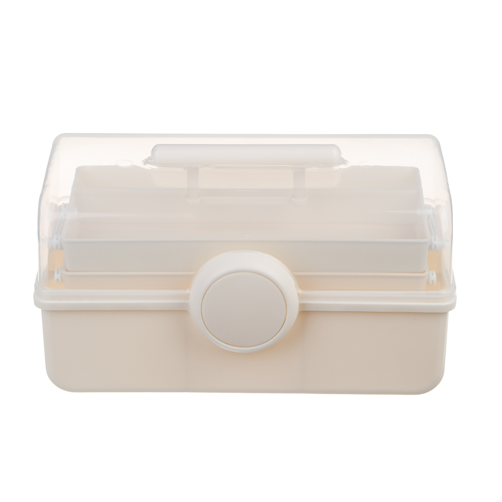 Бокс для таблеток тм VETTA, складной, 2 полки, пластик, 28,5х15,5х15,5см, арт.№ 414-199