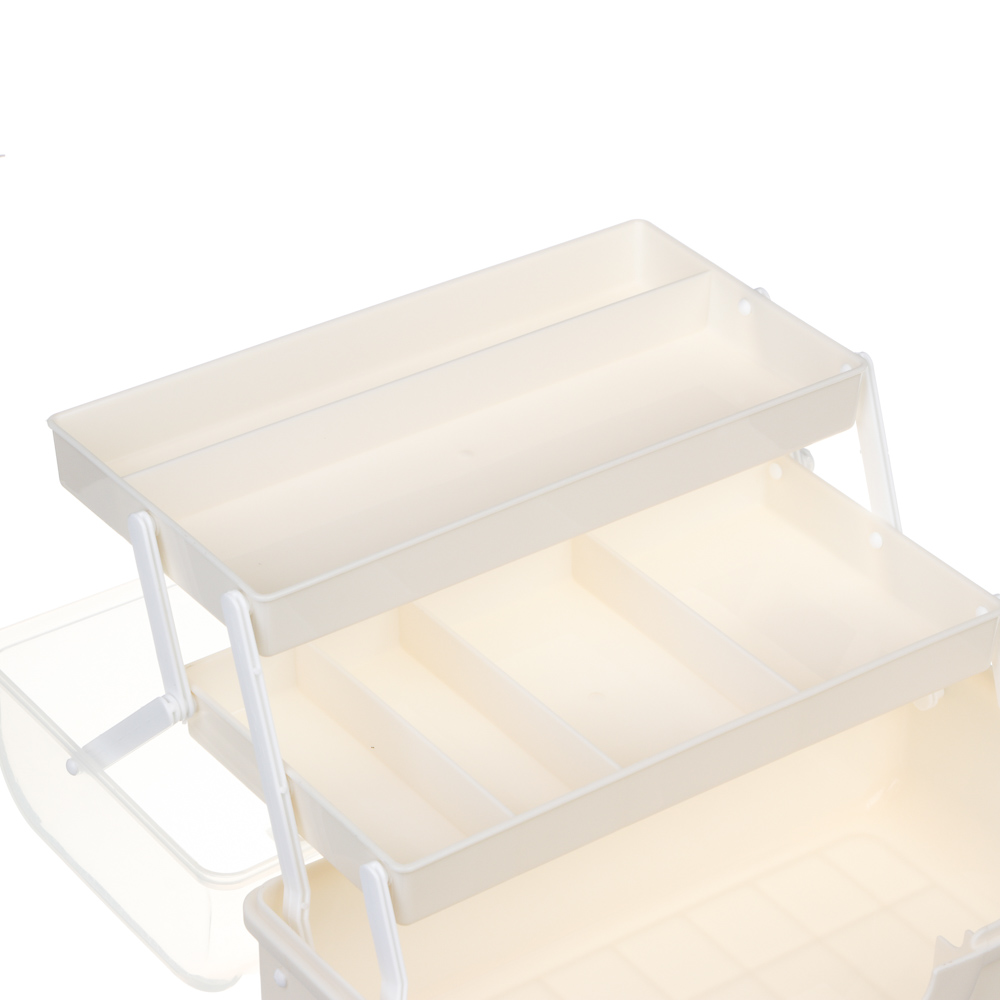 Бокс для таблеток тм VETTA, складной, 2 полки, пластик, 28,5х15,5х15,5см, арт.№ 414-199