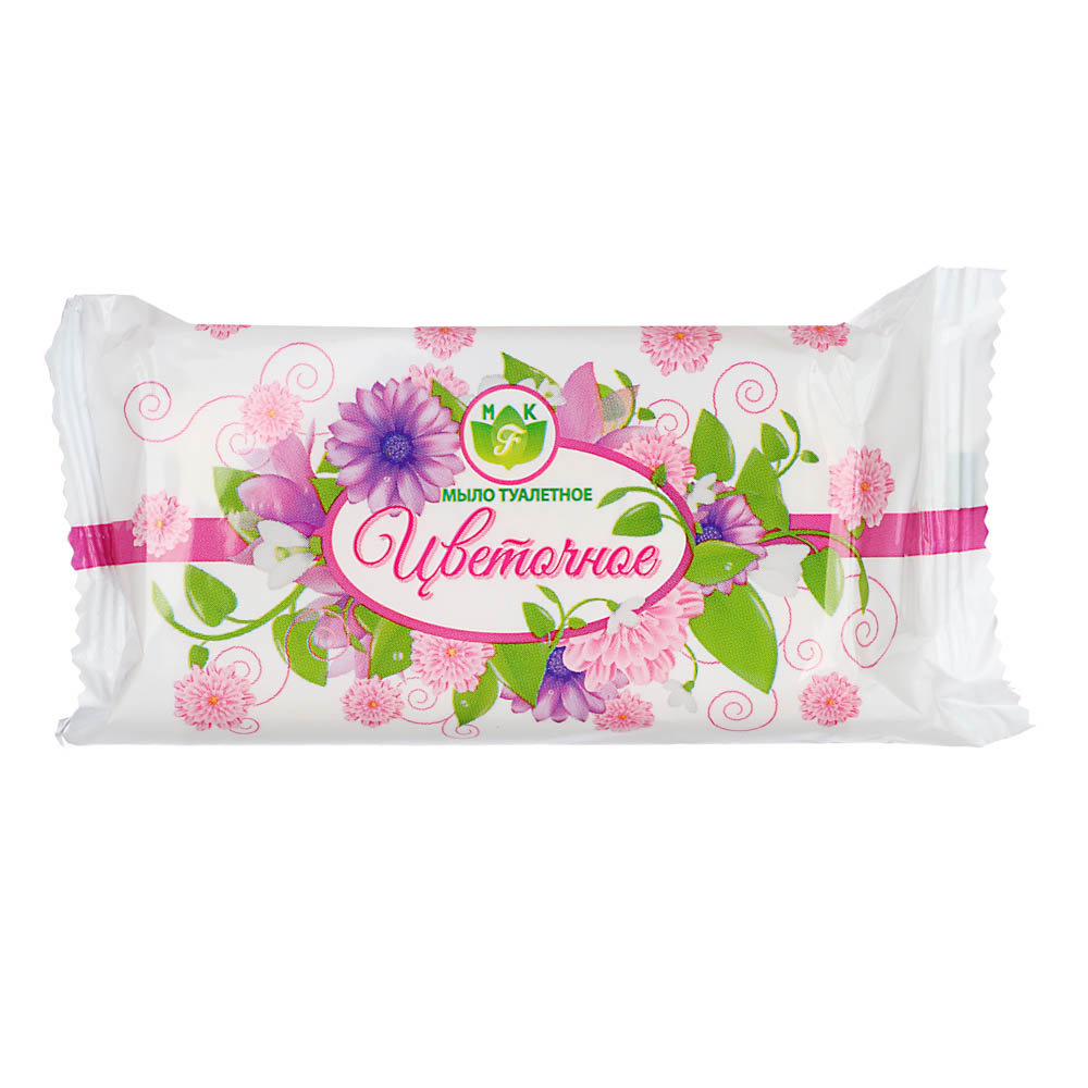 Мыло твердое Цветочное, флоу-пак, 100 г, арт.№ 952-131