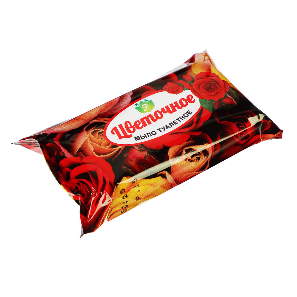 Мыло твердое Цветочное, флоу-пак, 100 г, арт.№ 952-131