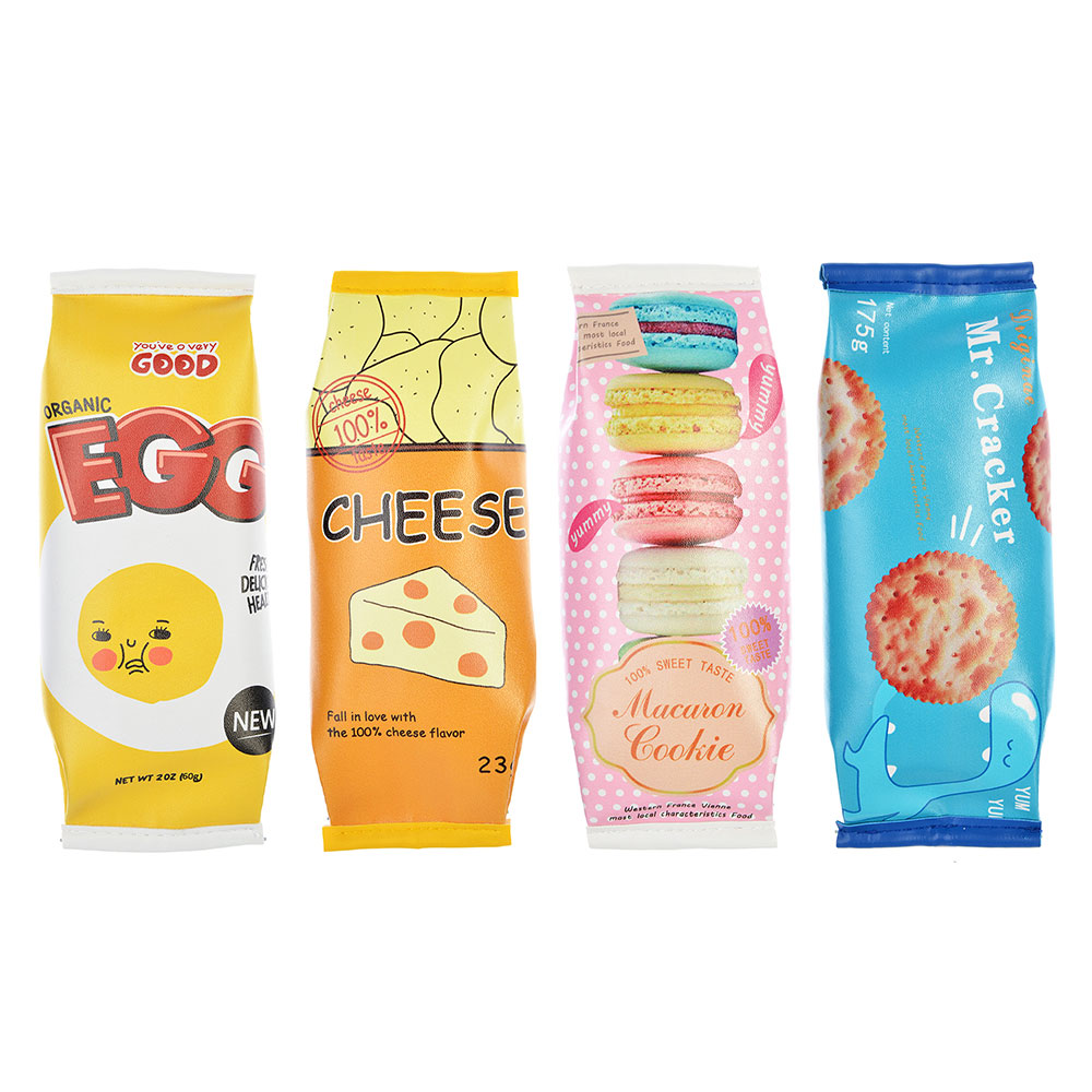 Пенал с изображением продуктов, плотный ПУ, антисминаемый вкладыш, 22х9см, 4 дизайна, арт.№ 238-061