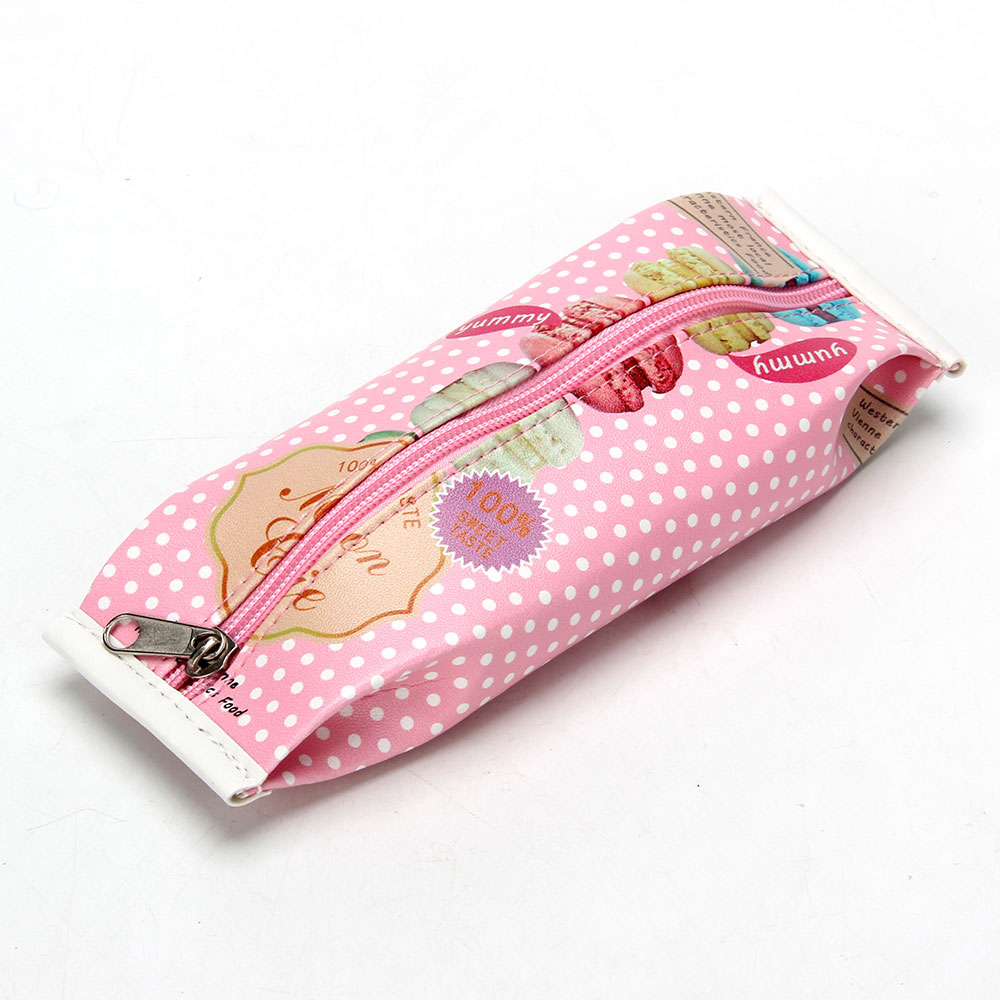 Пенал с изображением продуктов, плотный ПУ, антисминаемый вкладыш, 22х9см, 4 дизайна, арт.№ 238-061