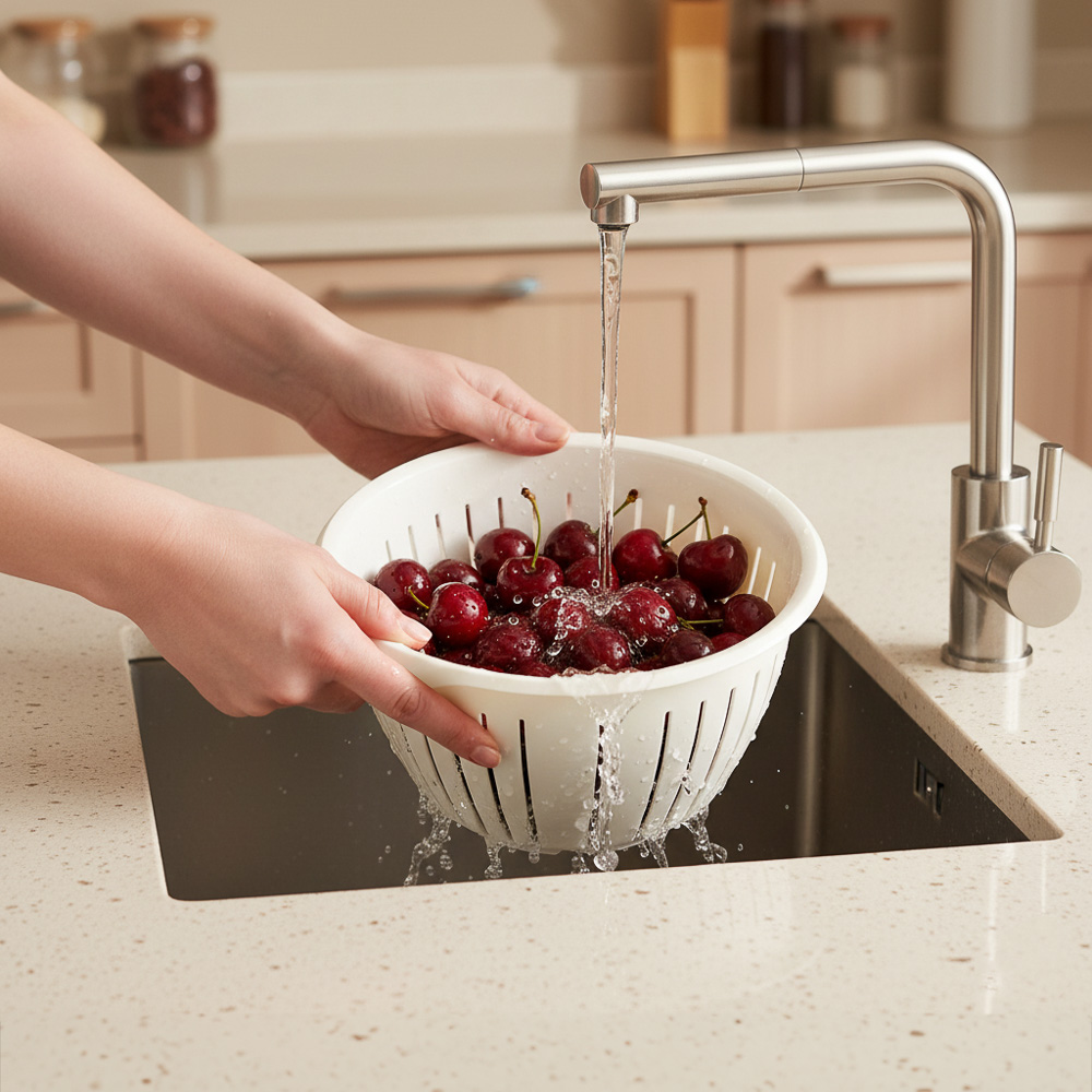 Дуршлаг с двумя ручками Stockholm d=22cм, пластик, арт.№ 861-507