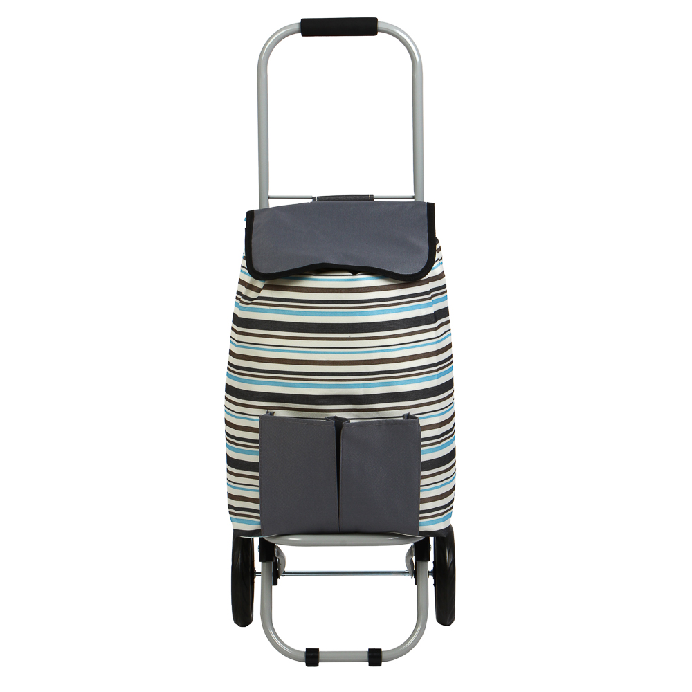 VETTA Тележка + сумка, до 30кг, 27х32х88см, 23л, брезент, колеса ЭВА d15см, WQ-162, арт.№ 467-003