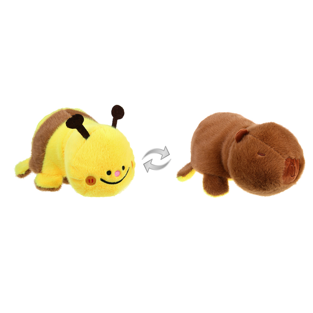 ИГРОЛЕНД Мягкая игрушка "Вывернушка-зверушка", 22 см, полиэстер, 3 дизайна, арт.№ 264-436