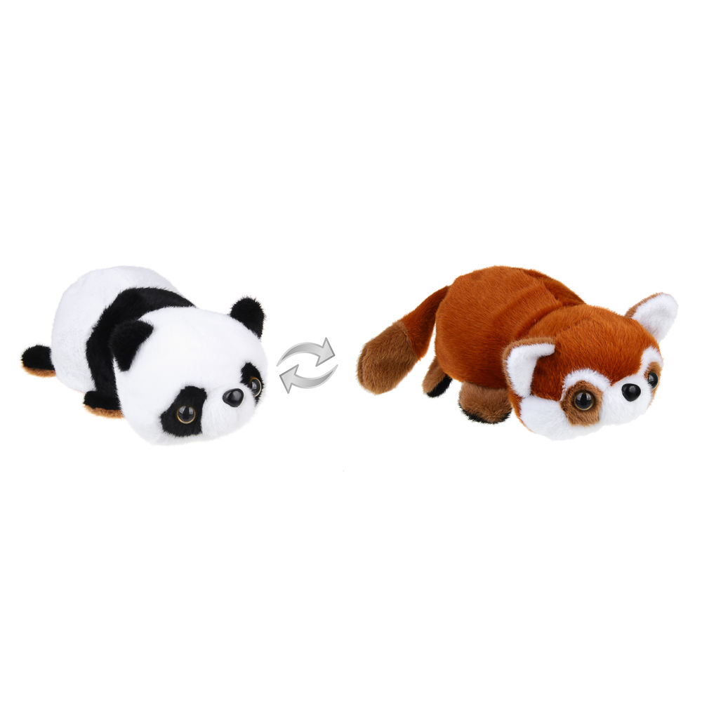 ИГРОЛЕНД Мягкая игрушка "Вывернушка-зверушка", 22 см, полиэстер, 3 дизайна, арт.№ 264-436