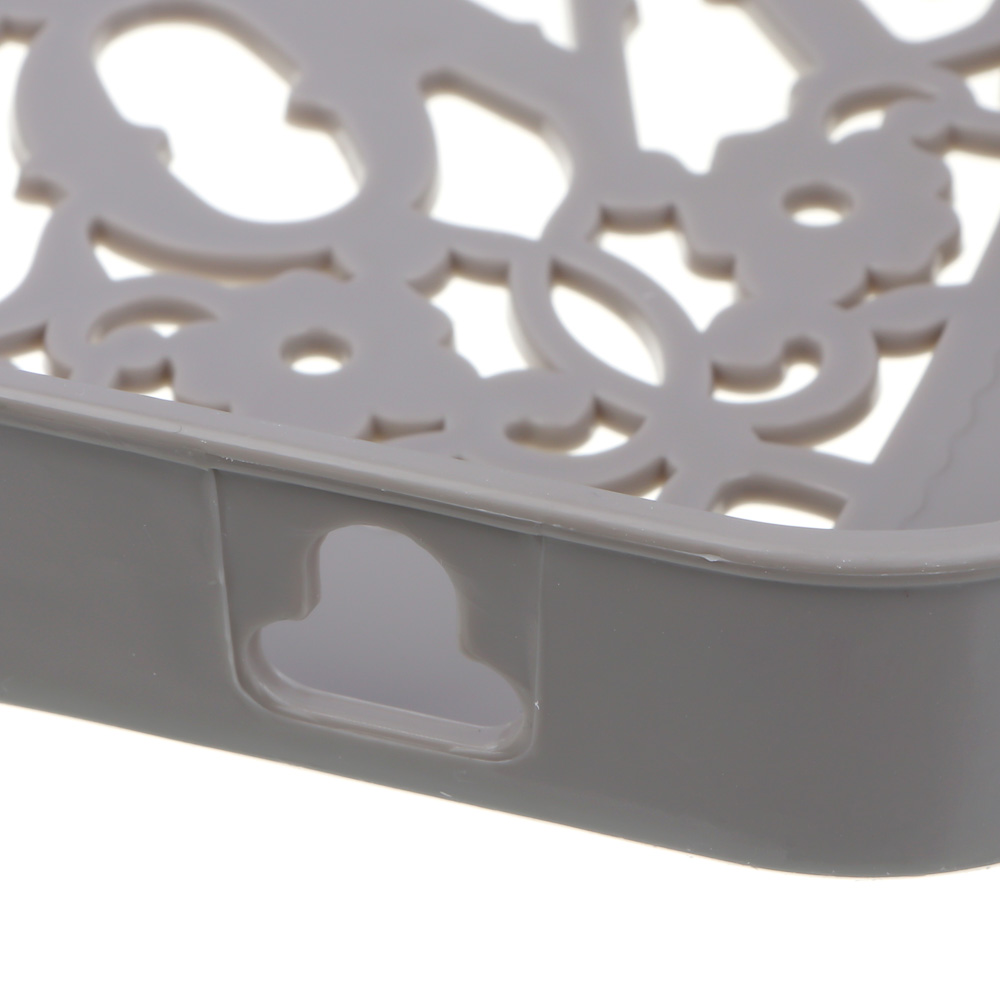 VETTA Love Полочка для ванной комнаты, пластик, 25,5х18,5х3см, 2 цвета, арт.№ 463-915