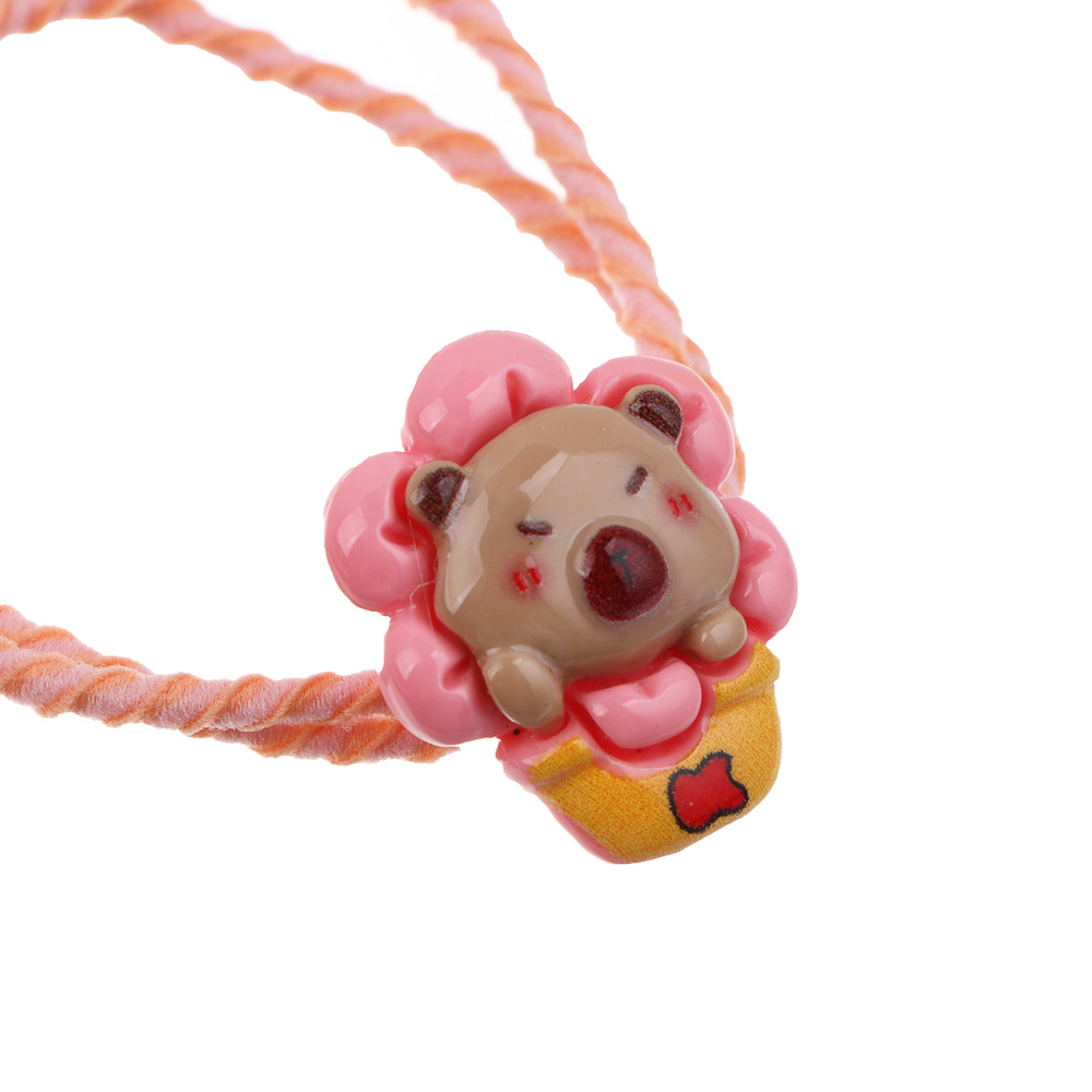 ЮНИLOOK Резинки для волос детские, 2шт, d5,5см, полиэстер, ПВХ, микс дизайнов, ACS25-1, арт.№ 322-300