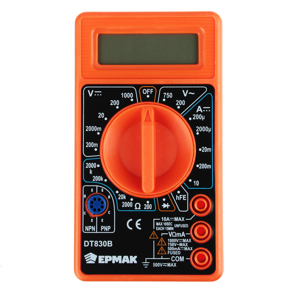 ЕРМАК Мультиметр цифровой DT-830В, арт.№ 660-003