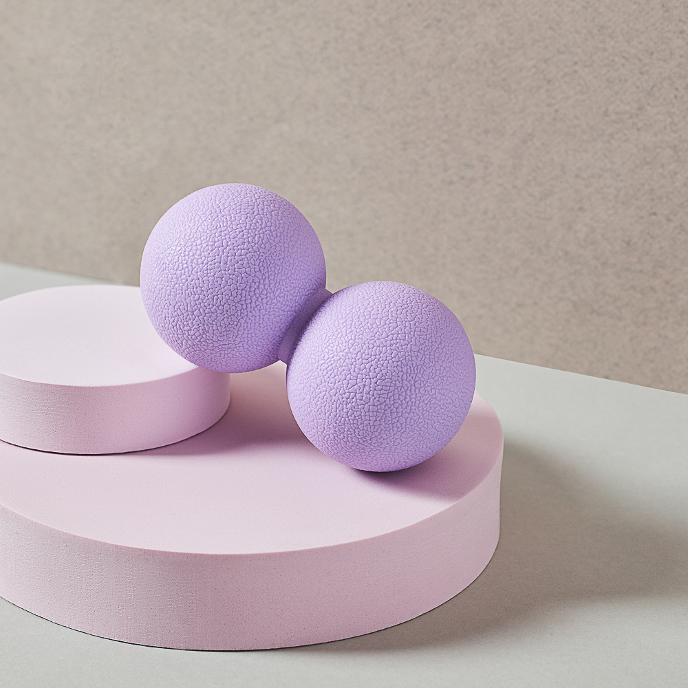 SILAPRO MAX Мяч массажный, сдвоенный, фиолетовый, 12х6см, ТРЕ, арт.№ 192-025