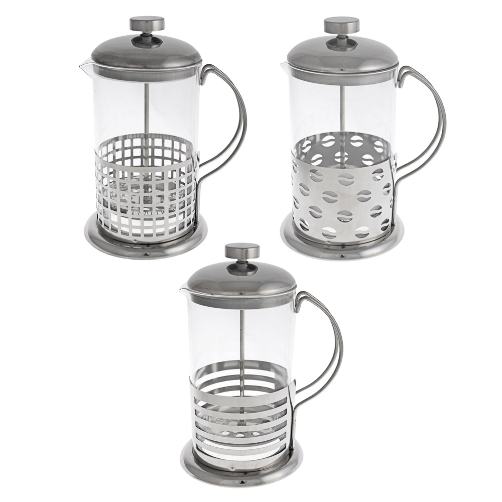 Френч-пресс, нерж.сталь, 800мл "Ивет", 4 дизайна, арт.№ 850-162