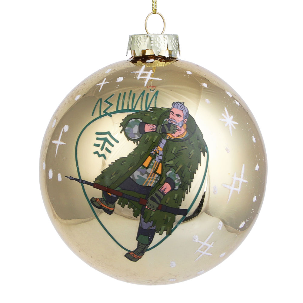 BY Русские Супергерои Шар стеклянный с рисунком, 10 см, 14+, 6 дизайнов, арт.№ 368-170