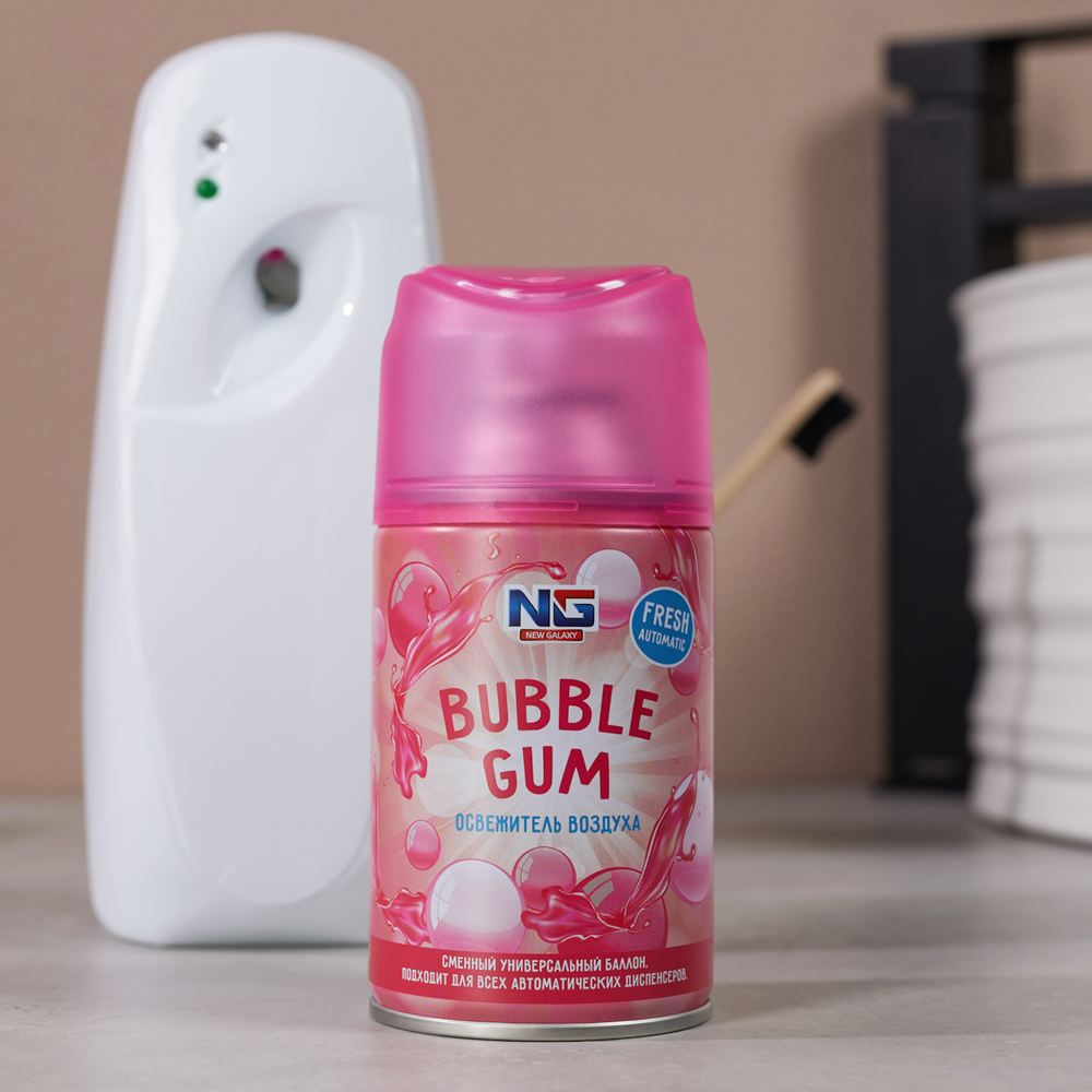 NEW GALAXY Освежитель воздуха Автоматик Fresh 250мл, бабл гам, арт.№ 778-146