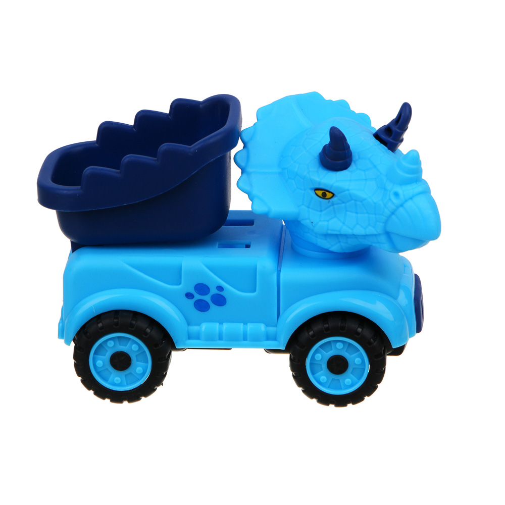 ИГРОЛЕНД Машинка инерционная Дино-спецтехника, ABS, 12,5x9,5x5,9см, 4 дизайна, арт.№ 292-289