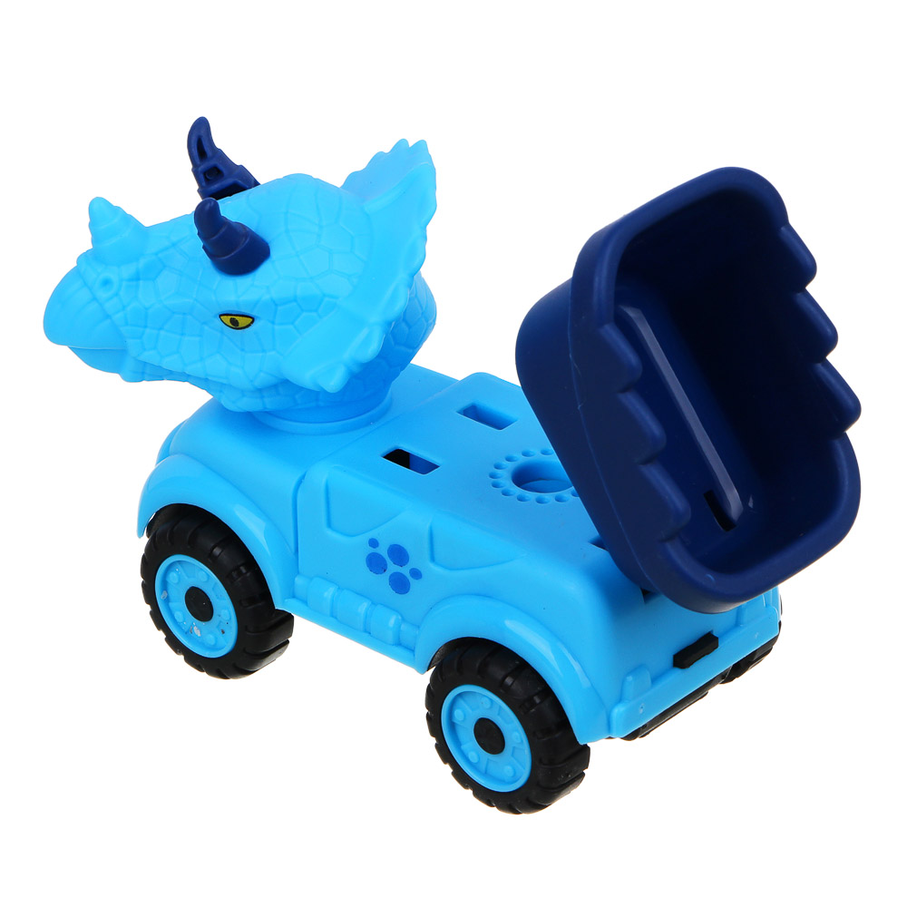 ИГРОЛЕНД Машинка инерционная Дино-спецтехника, ABS, 12,5x9,5x5,9см, 4 дизайна, арт.№ 292-289