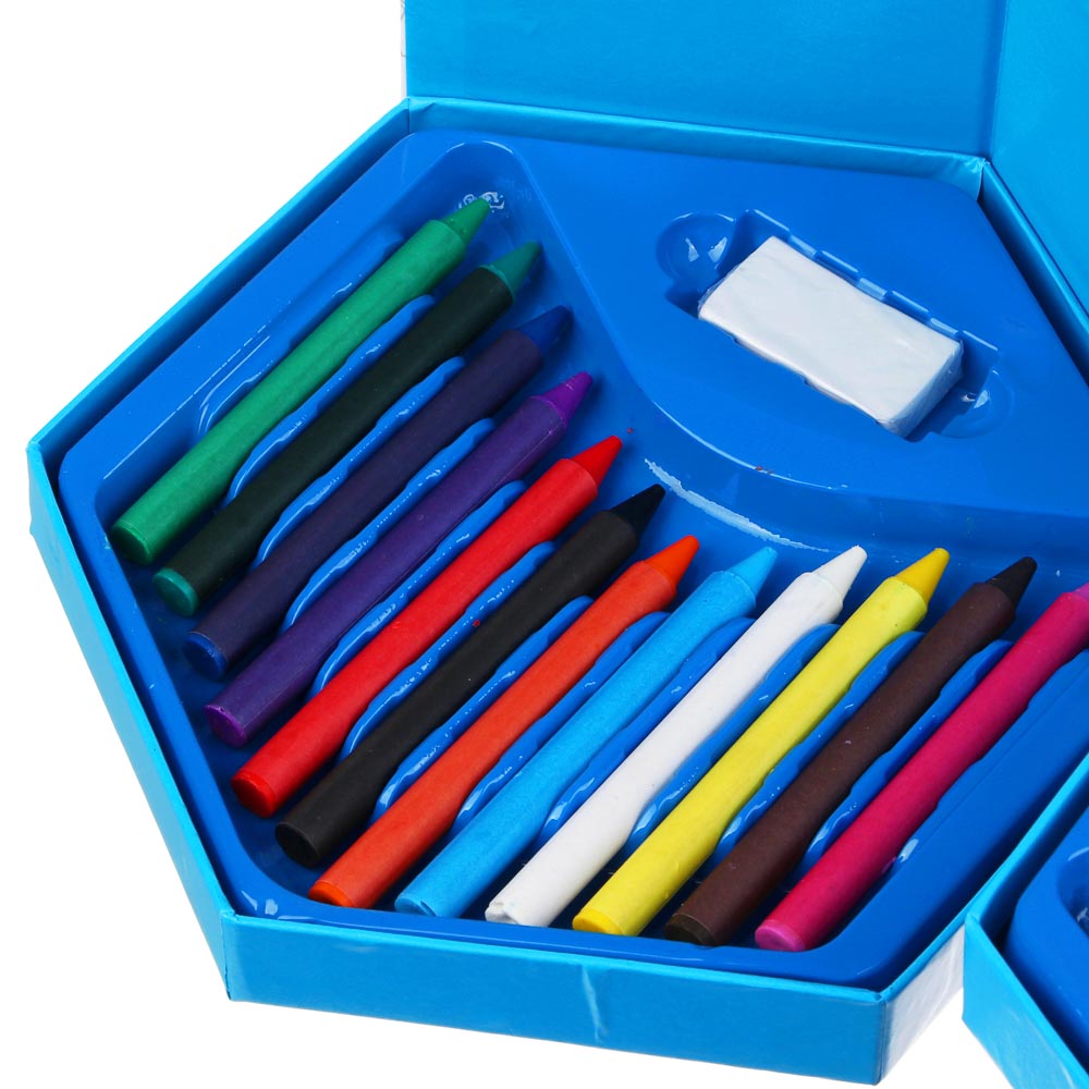 BY Набор для рисования 46 пр., "Русские Супергерои", картон, пластик, дер., 16,5х18,5х9см, арт.№ 284-007