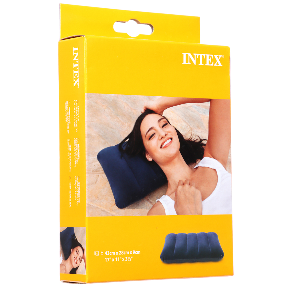INTEX Подушка надувная 43x28x9см, синяя 68672, арт.№ 359-109