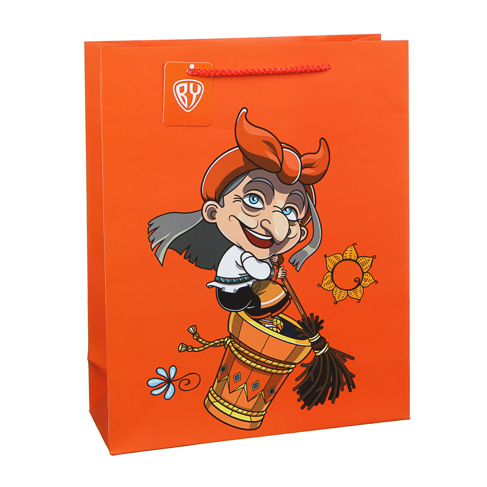 Пакет подарочный бумажный тм BY Сказки, L 26х32х10см, 6 дизайнов, арт.№ 507-027