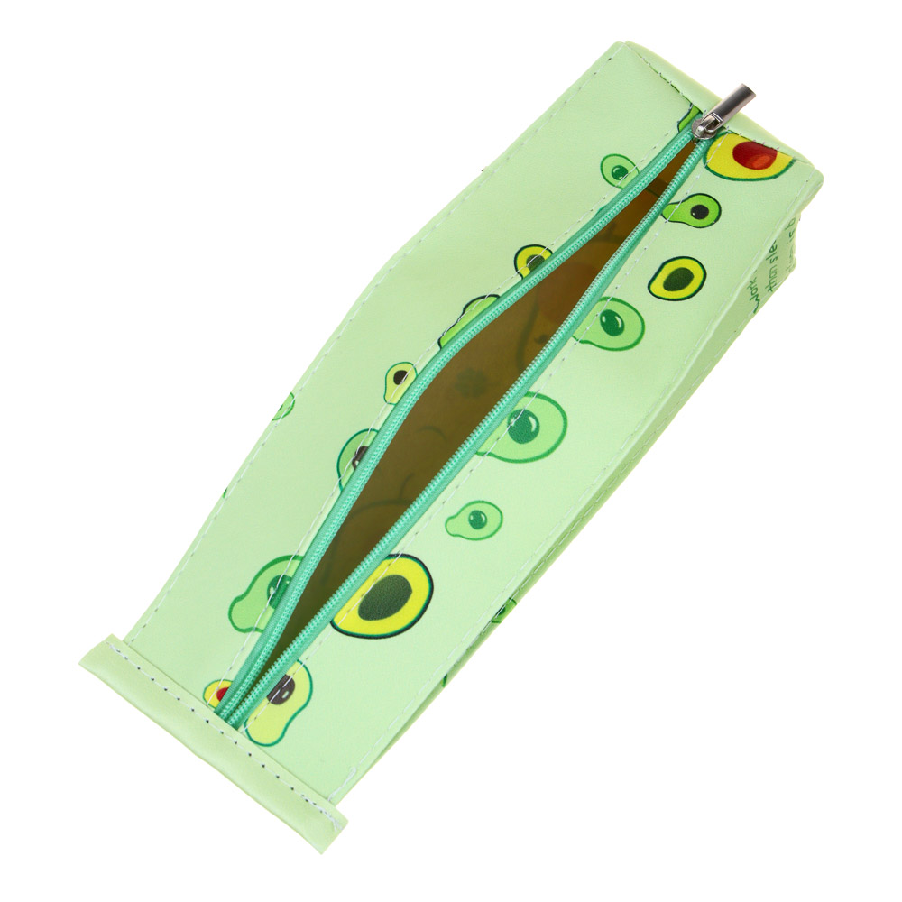 Пенал в форме пакета молока, 22х6х6см, 1 отд., искусств.кожа с печатью "Авокадо", 4 дизайна, пакет, арт.№ 238-423