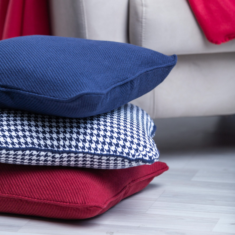 PROVANCE Чехол для подушки 40х40см, 80% хлопок 20% полиэстер, 4 дизайна, арт.№ 497-044