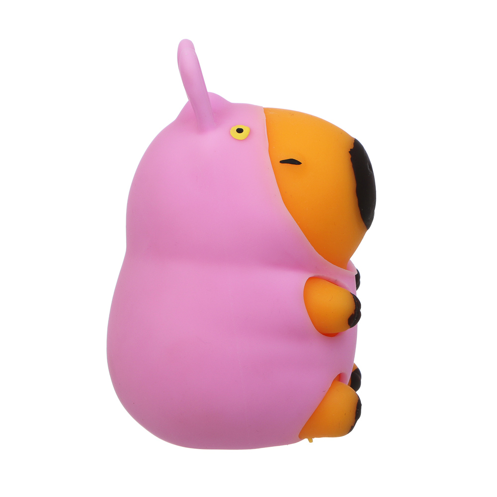 ИГРОЛЕНД Игрушка-антистресс, мялка "Капибара в костюмчике", 10х6,5см, TPR, 4 дизайна, арт.№ 297-177