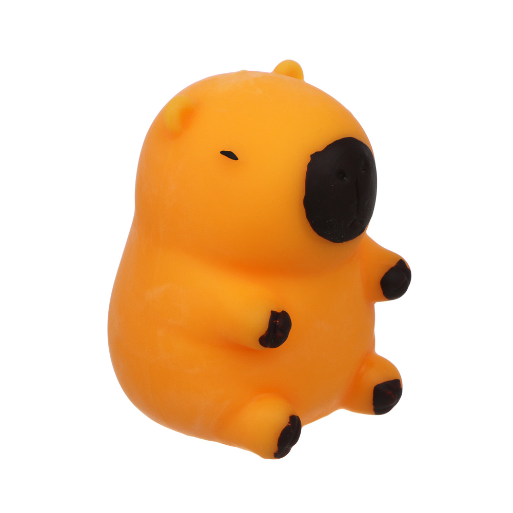 ИГРОЛЕНД Игрушка-антистресс, мялка "Капибара в костюмчике", 10х6,5см, TPR, 4 дизайна, арт.№ 297-177