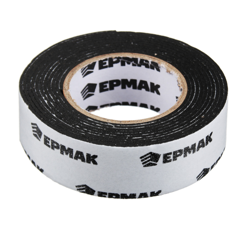 ЕРМАК Лента клеящая монтажная 2-х сторонняя, для АВТО, 22мм x 2м черная, арт.№ 472-017
