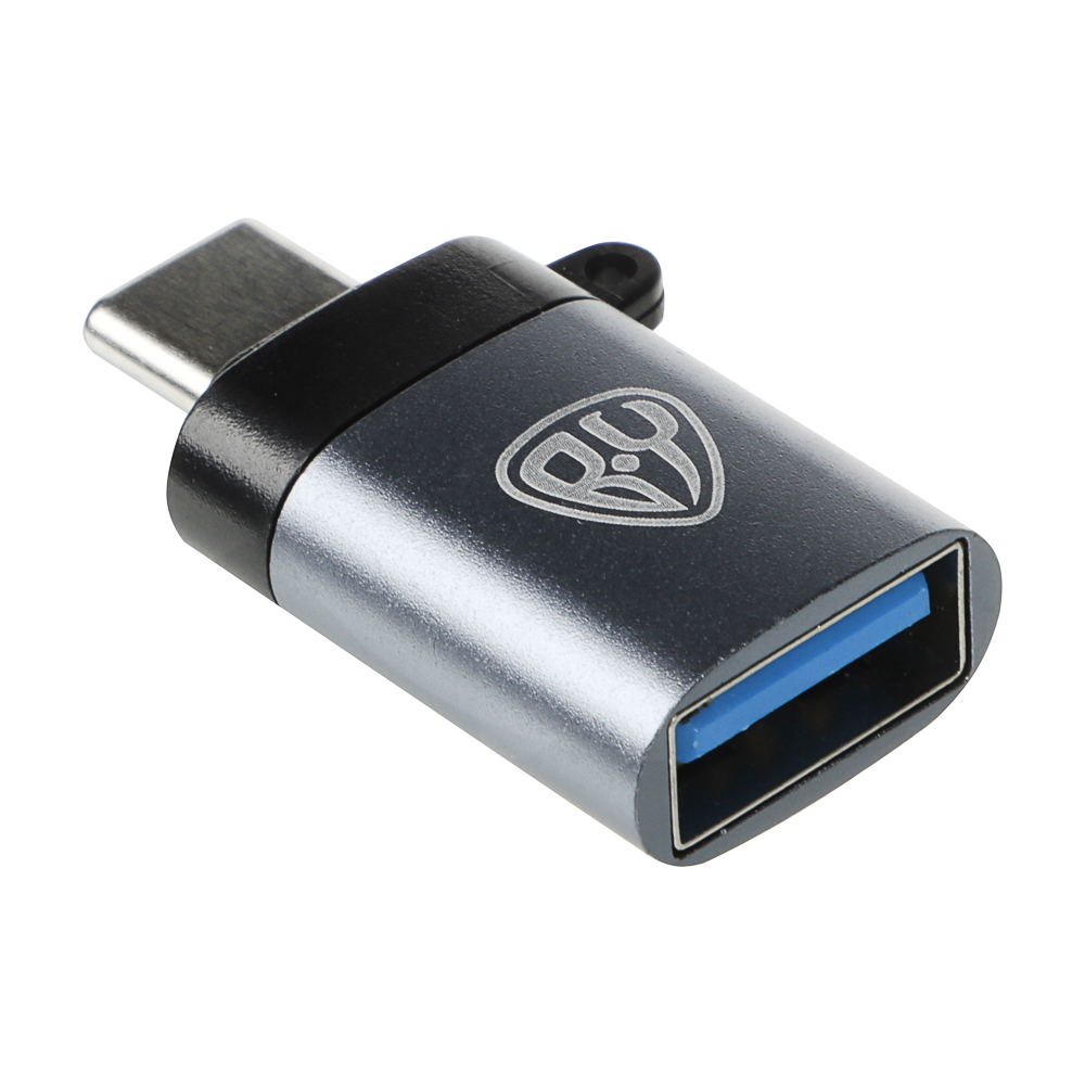 Адаптер-переходник USB3.0-Type C BY, металлик, арт.№ 470-330