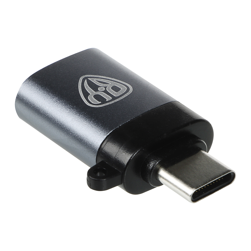 Адаптер-переходник USB3.0-Type C BY, металлик, арт.№ 470-330