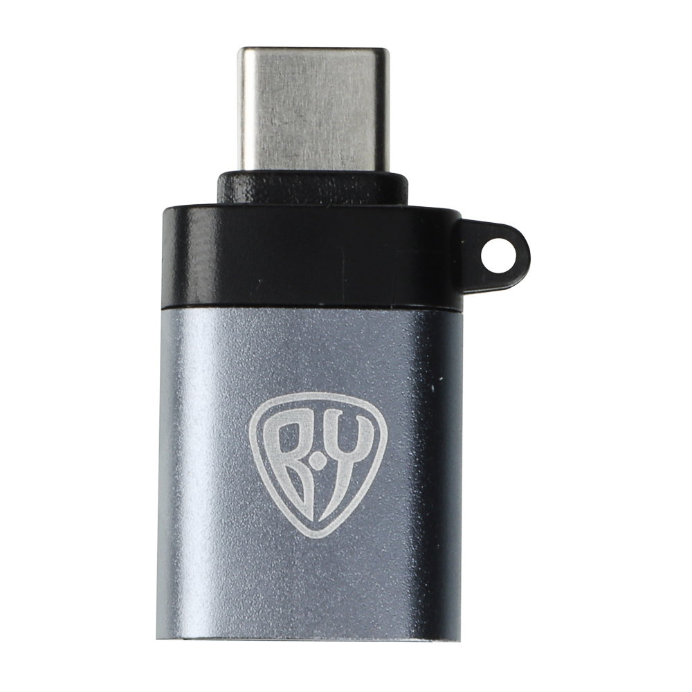 Адаптер-переходник USB3.0-Type C BY, металлик, арт.№ 470-330