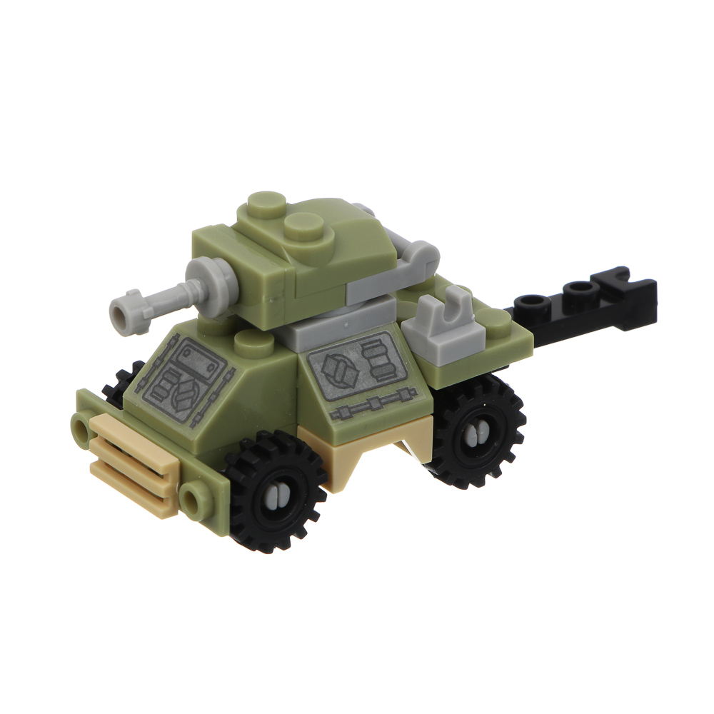 ИГРОЛЕНД Конструктор "Военная техника" 8 в 1, 8х3,5х11 см, ABS, 6 видов, арт.№ 265-673