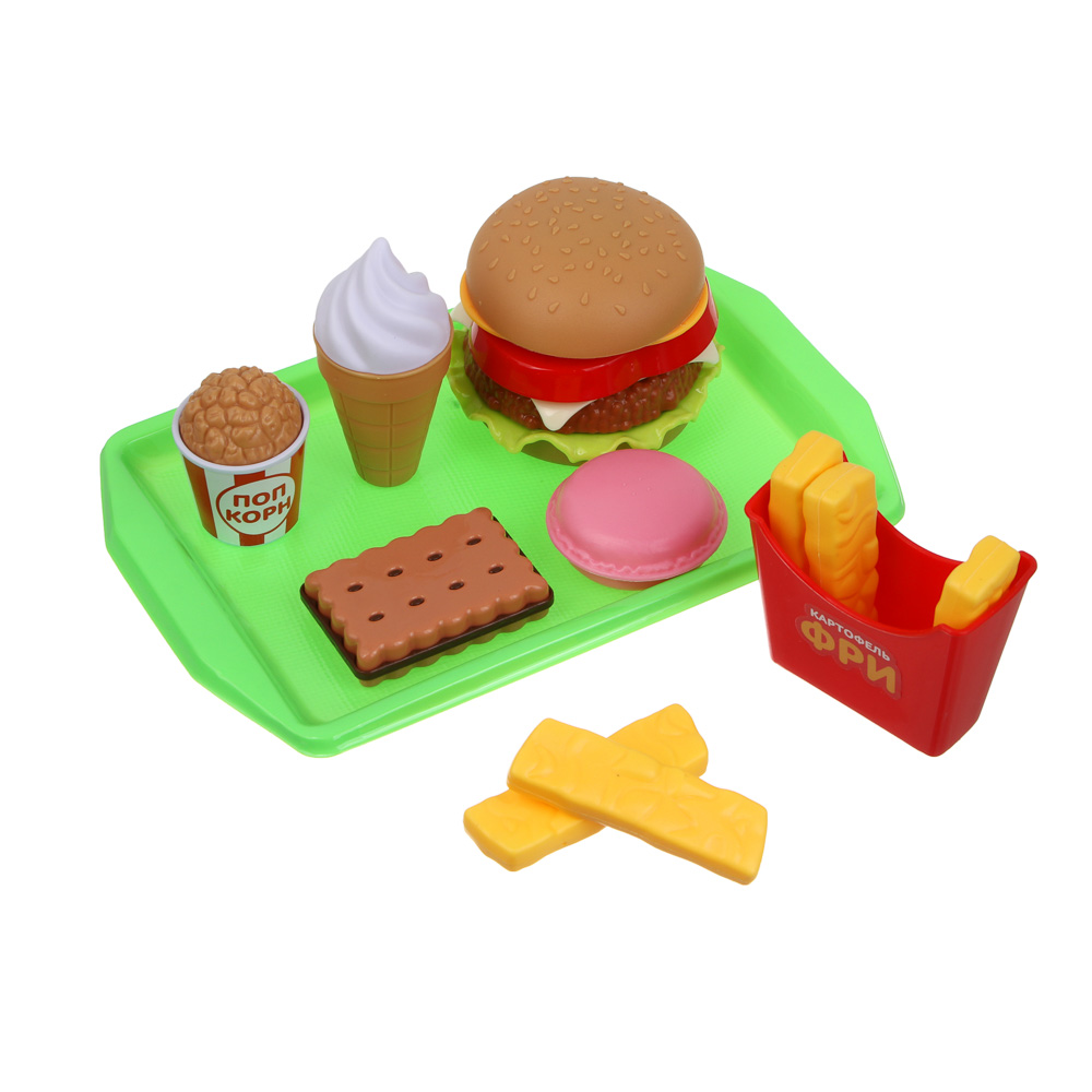 ИГРОЛЕНД Набор игровой "Кафе", 5-9пр., ABS, 19, 5х26х5см, 3 дизайна, арт.№ 294-075