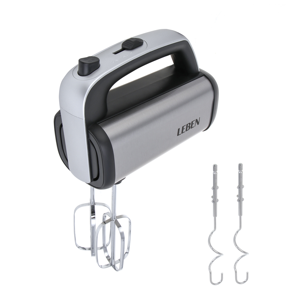 LEBEN Миксер электрический 1000 Вт, 5 скоростей, корпус металл, арт.№ 269-067