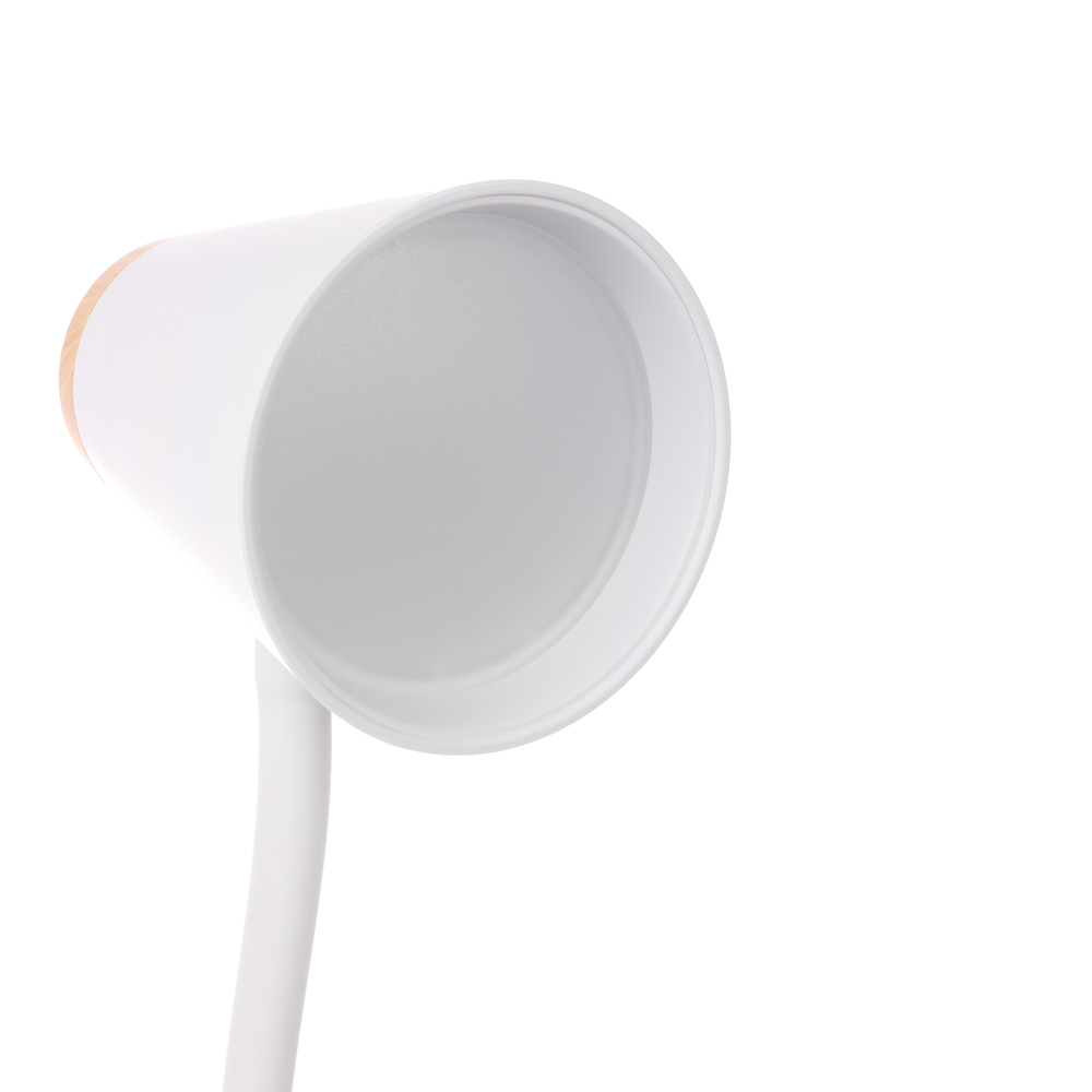 Светильник переносной настольный BY Элеганс,14LED, 5Вт, 300Лм,4000K,230В, кабель 1.6м, пластик,белый, арт.№ 417-163