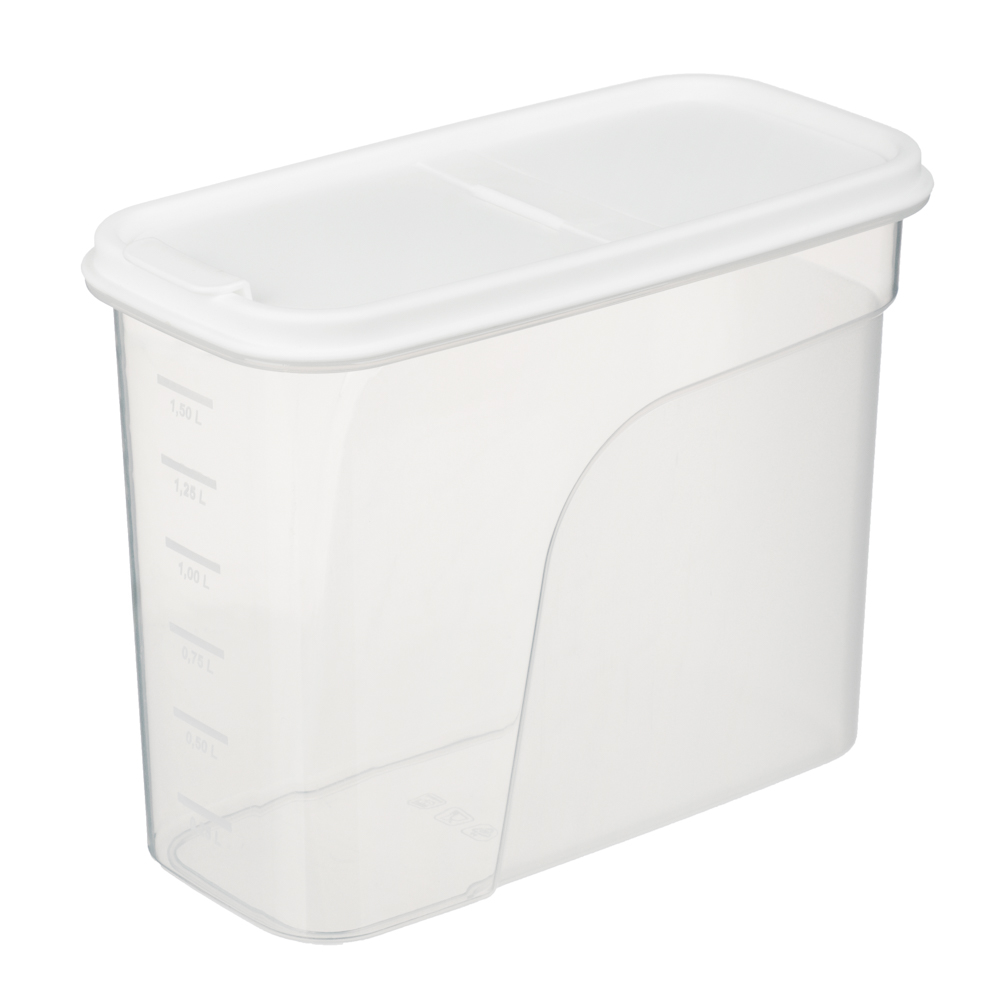 Банка для сыпучих продуктов МАШ прямоугольный 1,7л, пластик, арт.№ 861-509