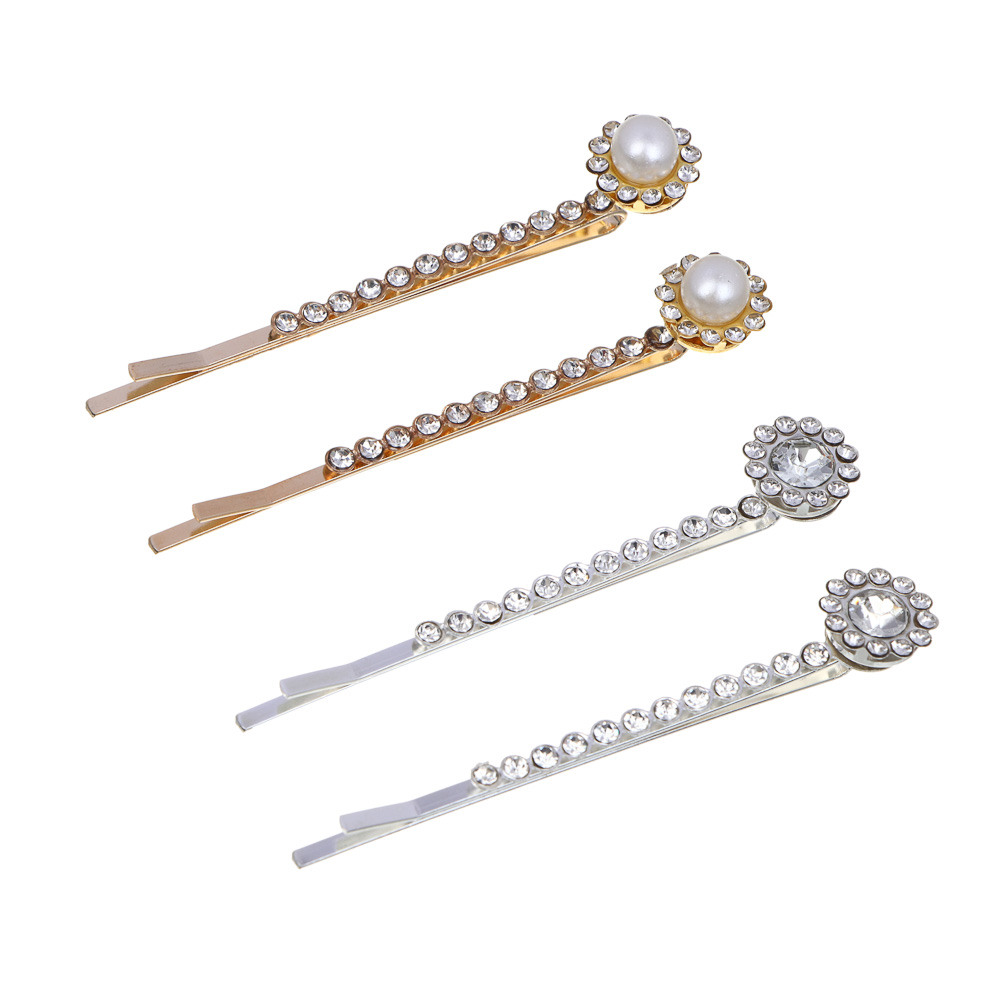 ЮНИLOOK Невидимки с декором 2шт., 5,5-6см, пластик, металл, 2 дизайна, арт.2, арт.№ 321-382