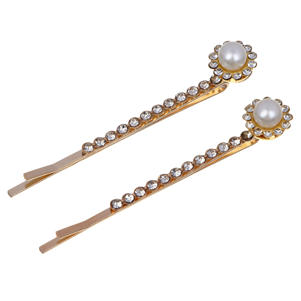 ЮНИLOOK Невидимки с декором 2шт., 5,5-6см, пластик, металл, 2 дизайна, арт.2, арт.№ 321-382