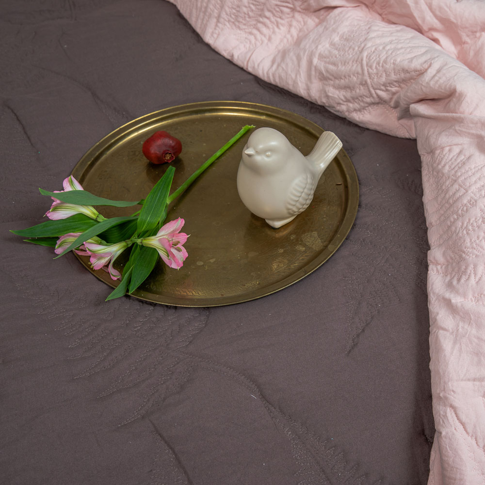 PROVANCE Мятный Латте Покрывало стеганое с эффектом вареного хлопка 220х240см, ПЭ, 3 цвета, арт.№ 488-033