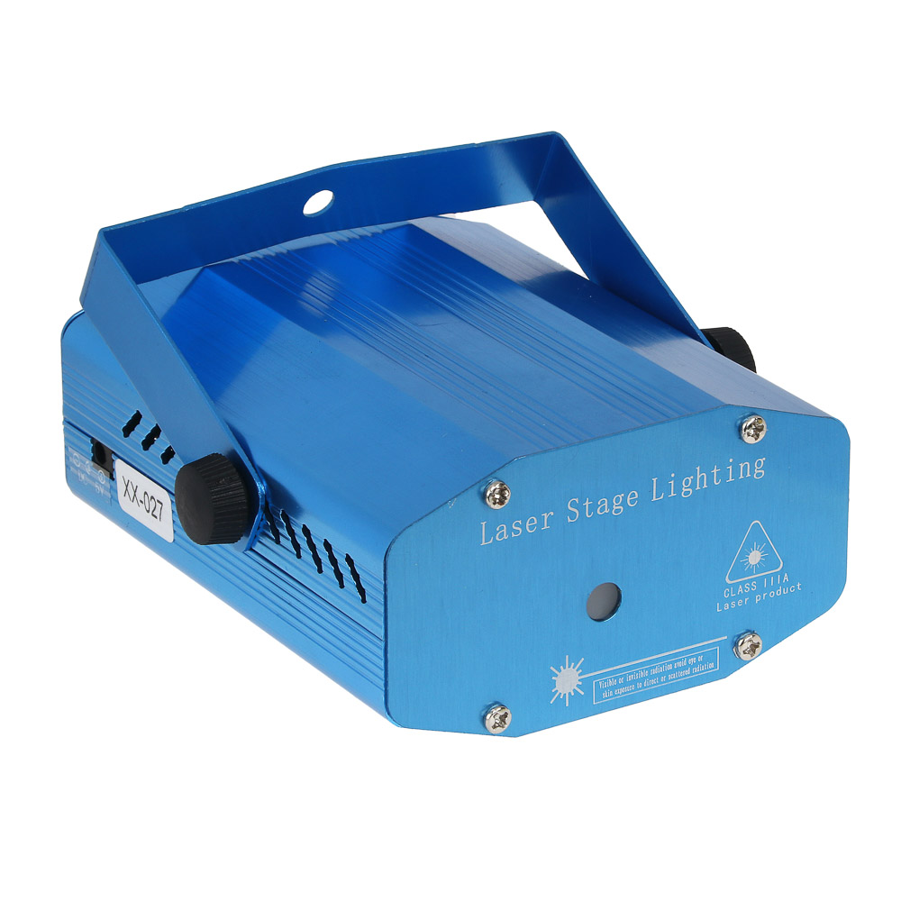 СНОУ БУМ Проектор лазерный "Созвездия", 11х9х5см, 2 насадки, RG, дальность 5-10м, 5В, 220В, арт.№ 351-708