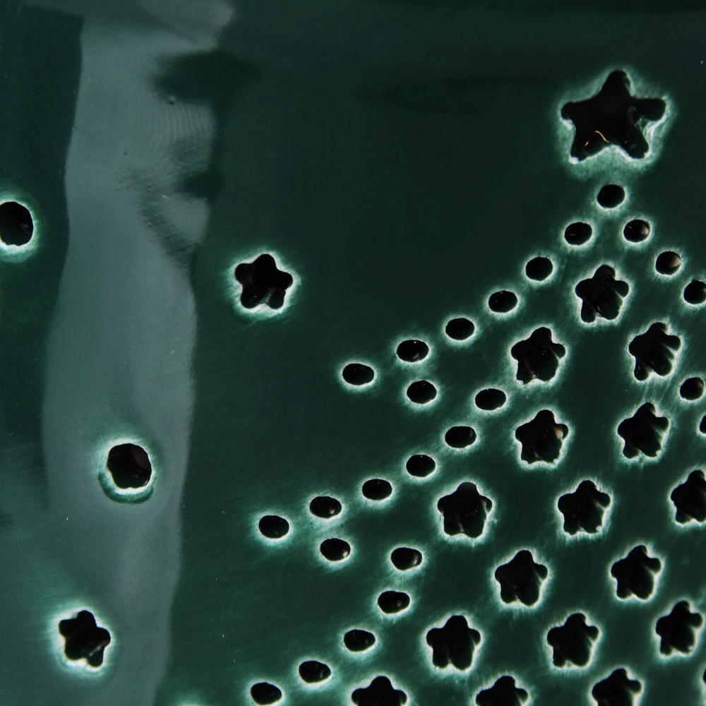 MILLIMI Подсвечник 9,5х9,5х9,5см, керамика, зелёный, арт.№ 820-464