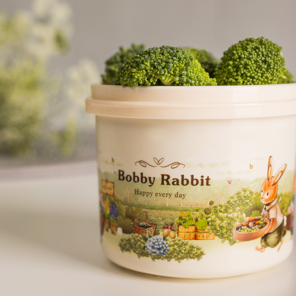 Контейнер с крышкой "Зайчата", 420мл, полипропилен, арт.№ 829-142