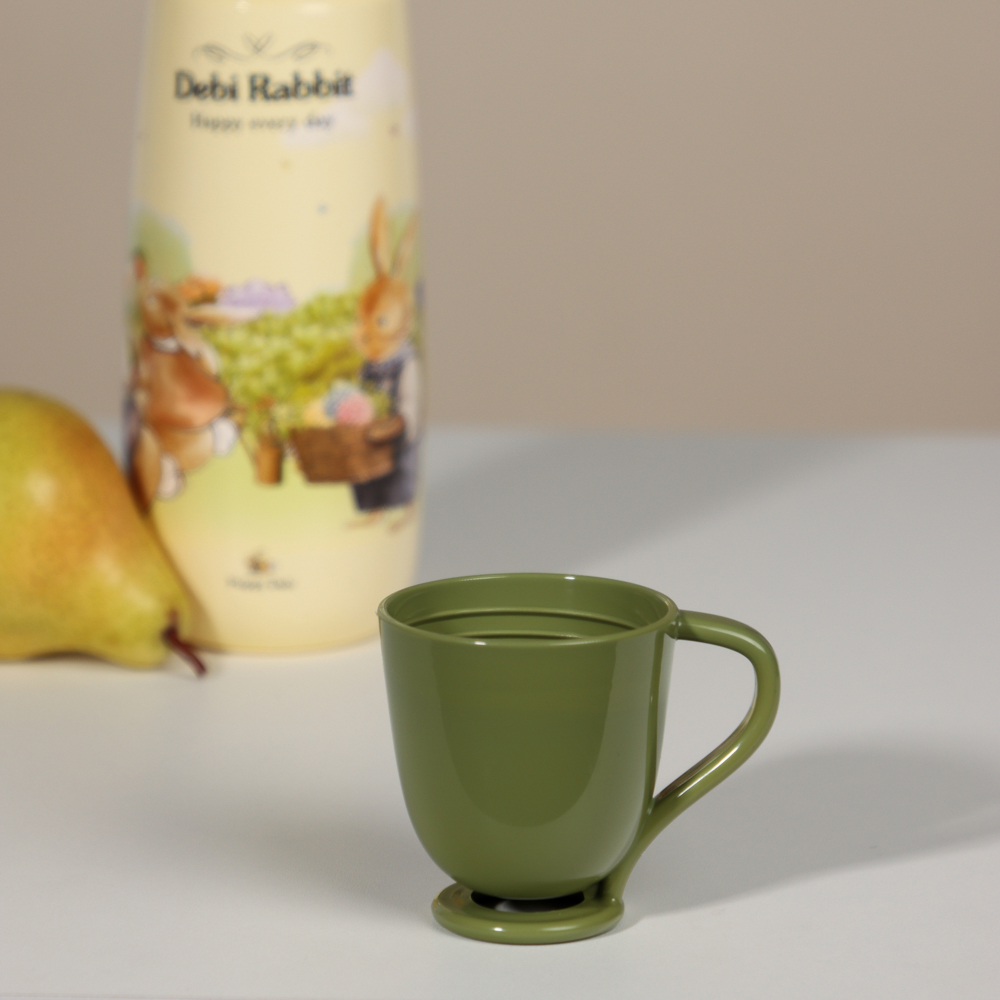 Бутылочка с кружкой "Зайчата", 650мл, полипропилен, арт.№ 829-148