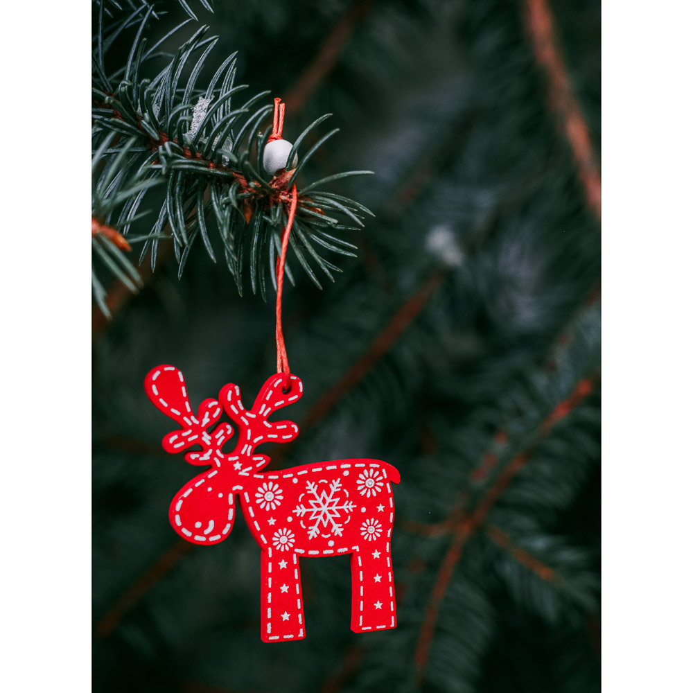 СНОУ БУМ Подвеска с новогодними персонажами, 5-6см, дерево, 12 дизайнов, арт.№ 396-648