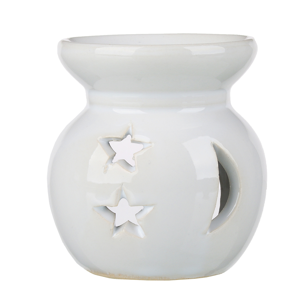 Аромалампа "Звезды и луна", 7х7х7см, керамика, 2 дизайна, арт.№ 536-229