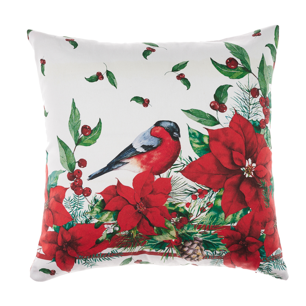 PROVANCE Винтер Чехол для подушки 40х40см, 100% хлопок, красный, арт.№ 492-170